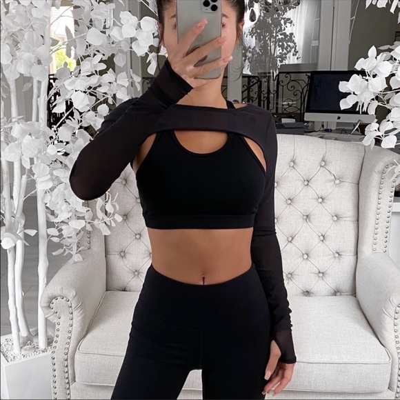 ekattire Tops - 🆕 ASHTON Mesh Sports Bra Sleeve